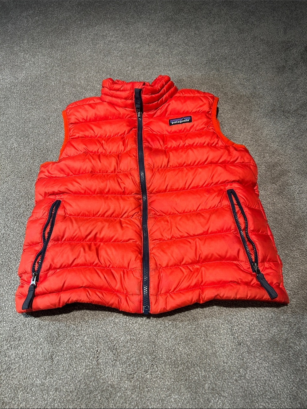 Patagonia Kids Bright Red Quilted Puffer Vest